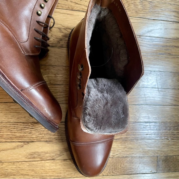 Meermin Oak Antique Calf Shearling lined Boots 7.5UK = 8.5US - Picture 3 of 5